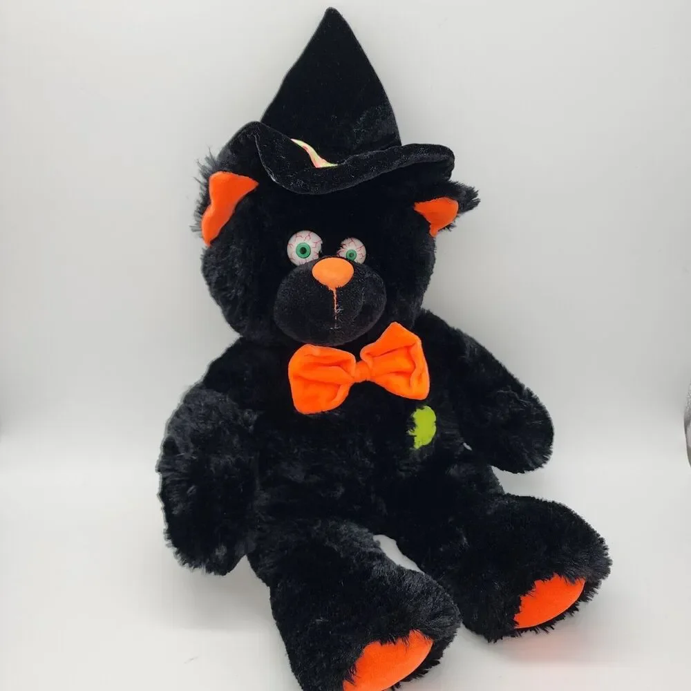 Fiesta Halloween Black Cat Plush 17